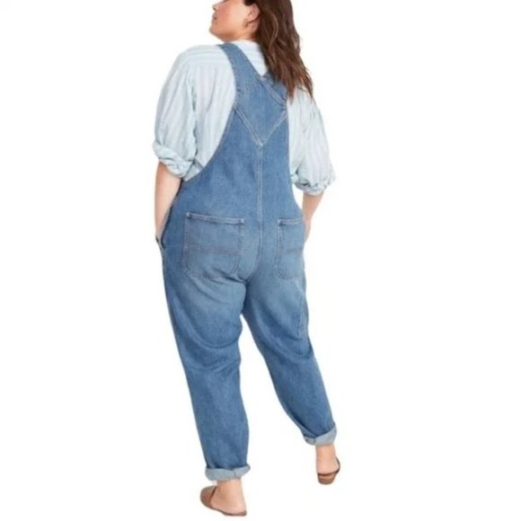 NEW Old Navy Slouchy Straight Jean Overalls 28 - Picture 5 of 15